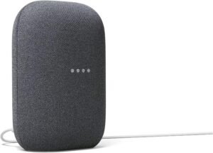 Google Audio Bluetooth Speaker - Wireless Music Streaming, Powerful Sound, Assistant Built-in, Wi-Fi and Bluetooth Connectivity, Smart Home Control, Stereo Pairing