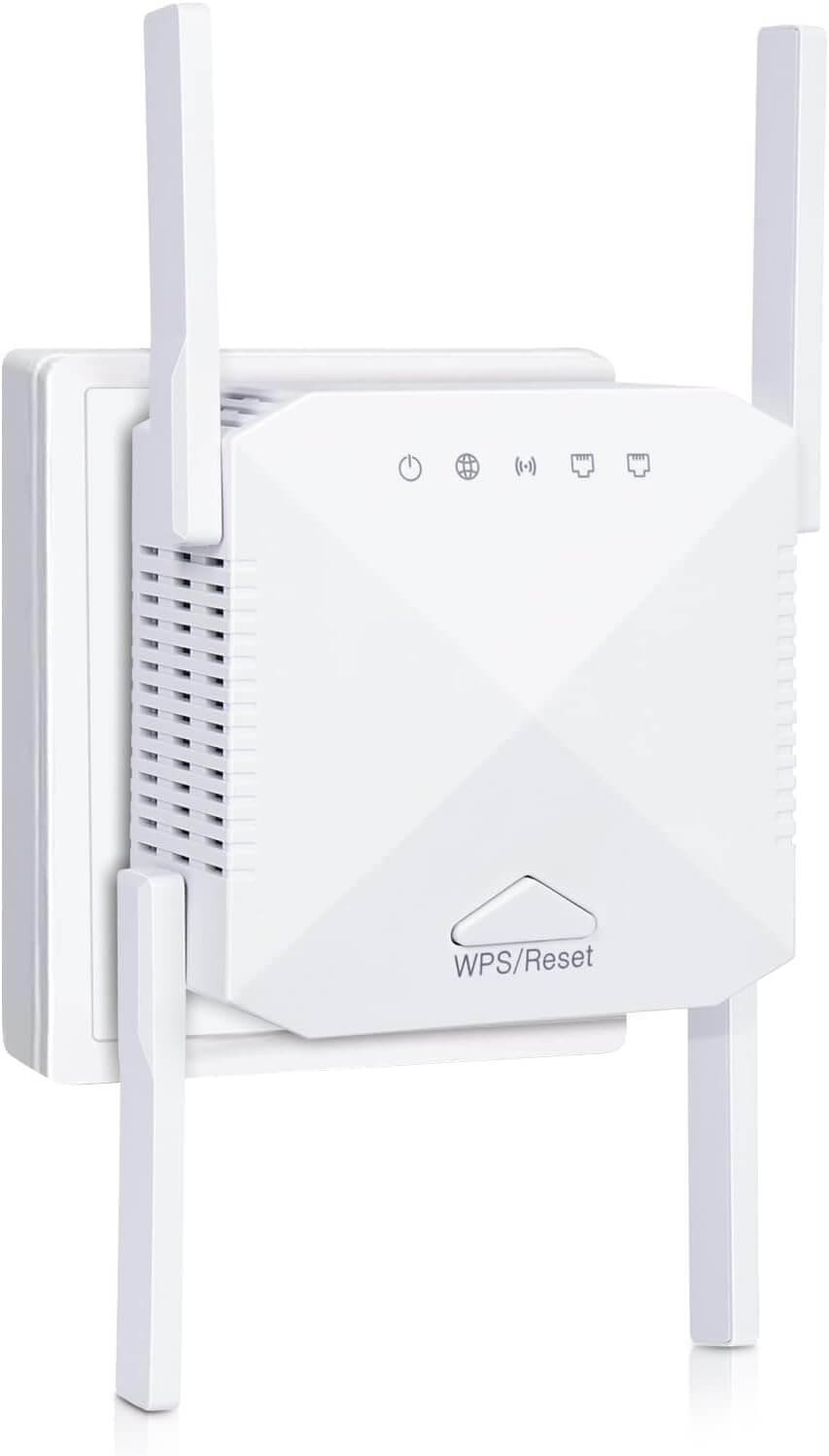 Newest WiFi Extender, WiFi Booster, WiFi Repeater, 4 *Antennas Covers Up to 3800 Sq.ft and 45 Devices, Internet Booster - with Ethernet Port, Quick Setup, Home Wireless Signal Booster