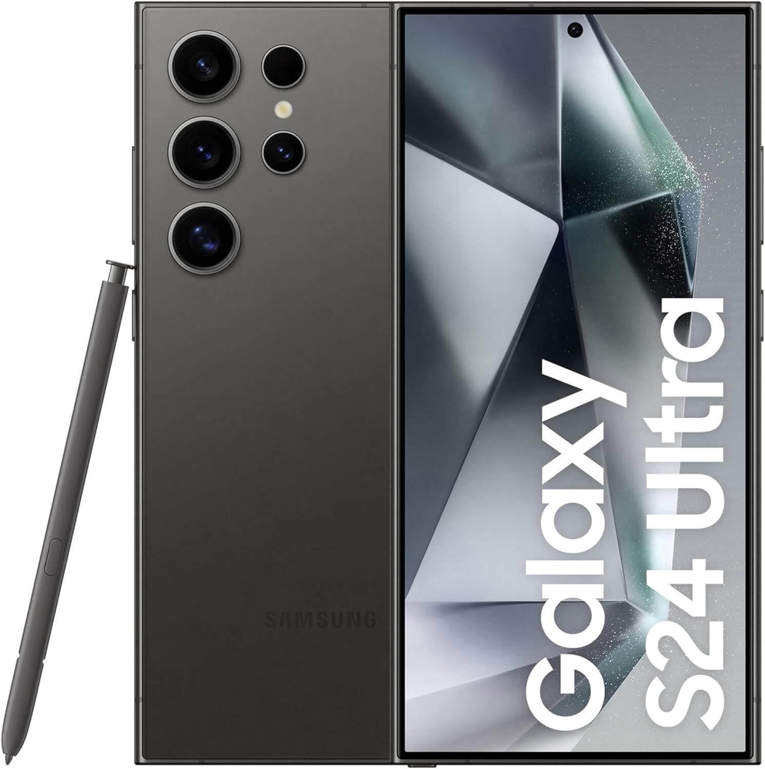 Samsung Galaxy S24 Ultra, AI Android Smartphone, 12GB RAM, 512GB Storage, 200MP Camera, S Pen, Long Battery Life, Titanium Black, 3 Year Manufacturer Extended Warranty