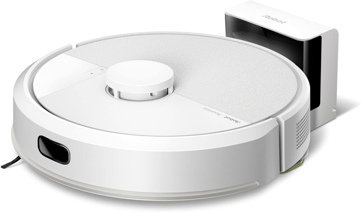 iRobot Roomba 105 Combo - Vacuum + Wipe - Clearview LiDAR - 7000Pa - 120 mins - SmartScrub - Bypass Obstacle - Cleaning Zones - Charging and Continuing - App - White