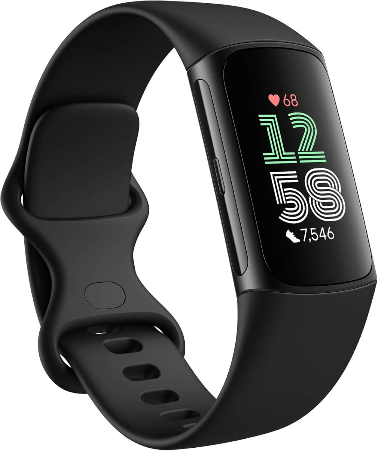 Fitbit Charge 6 Fitness Tracker with Google apps, Heart Rate on Exercise Equipment, 6-Months Premium Membership Included, GPS, Health Tools and More