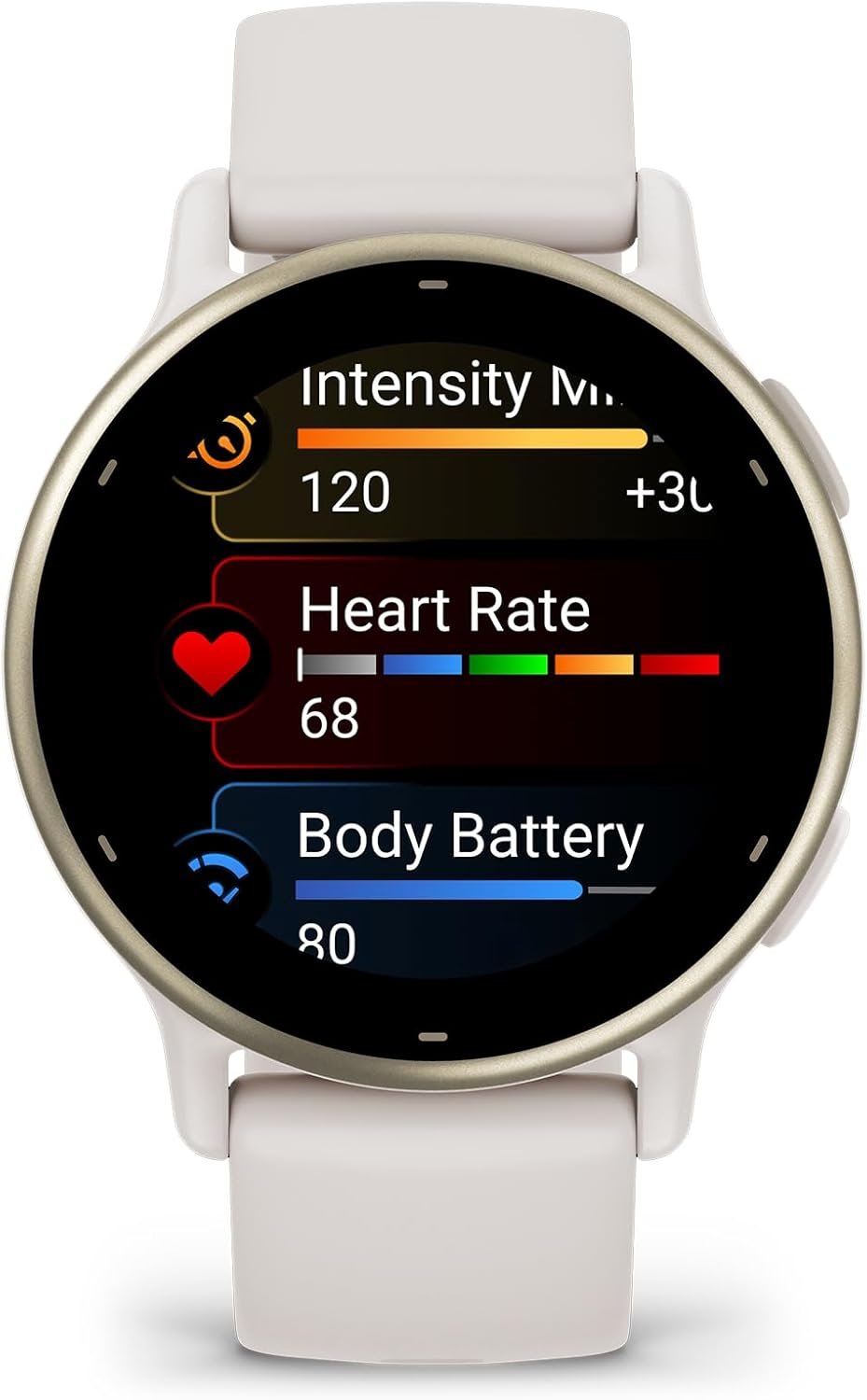 Garmin vÃvoactive 5, Health and Fitness GPS Smartwatch, AMOLED Display, Up to 11 Days of Battery, Ivory