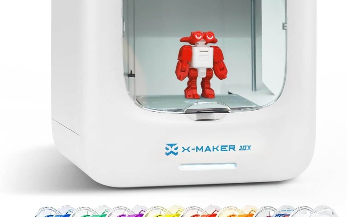 3D Printer for Kids, Beginner 3D Printer with 8 PLA Filament Set, Huge Toy Library & Modify, Wi-Fi & App Control, Create STEM Toys, High Precision, W/ 15+ Mini 3D Design Module, X-Maker Joy