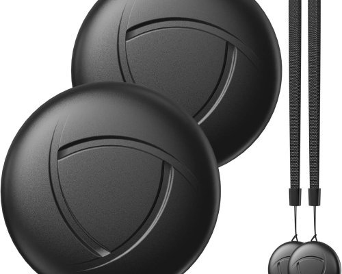 Air Tracker Tag Item Finders - 2 Pack Bluetooth Key Finder Compatible with Apple Find My (IOS Only 14.5+), GPS Trackers Devices for Bike, Wallets, Car, Suitcases, Luggages, Bags