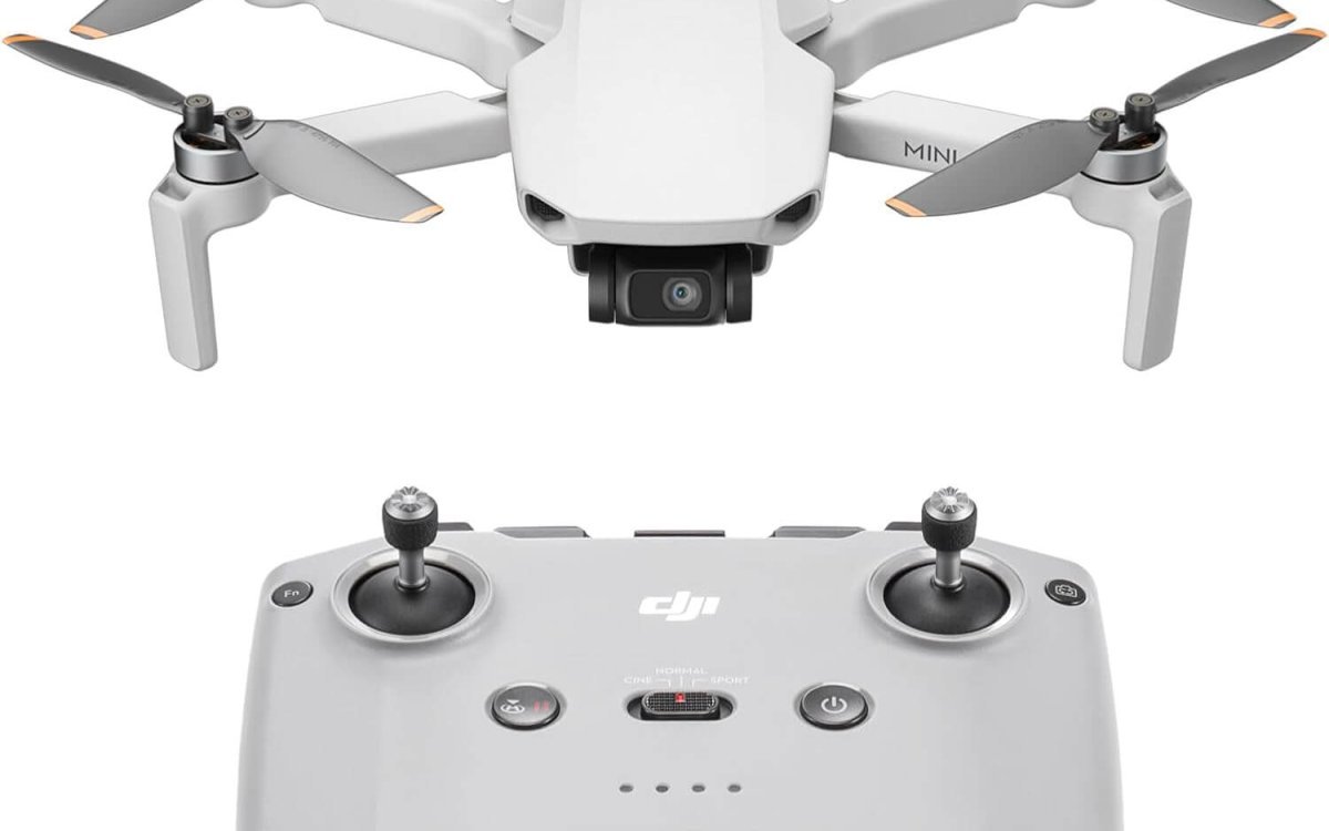DJI Mini 4K, Drone with 4K UHD Camera for Adults, Under 249 g, 3-Axis Gimbal Stabilization, 10km Video Transmission, Auto Return, Wind Resistance