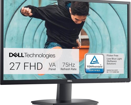 Dell SE2722HX 27 inch Full HD (1920 x 1080) Monitor, 75Hz, VA, 4ms, AMD FreeSync, HDMI, VGA, 3 Year Warranty