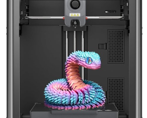 FLASHFORGE Adventurer 5M 3D Printer with Fully Auto Leveling, Max 600mm/s High Speed Printing, 280°C Direct Extruder with 3S Detachable Nozzle, Core XY All Metal Structure, Print Size 220x220x220mm