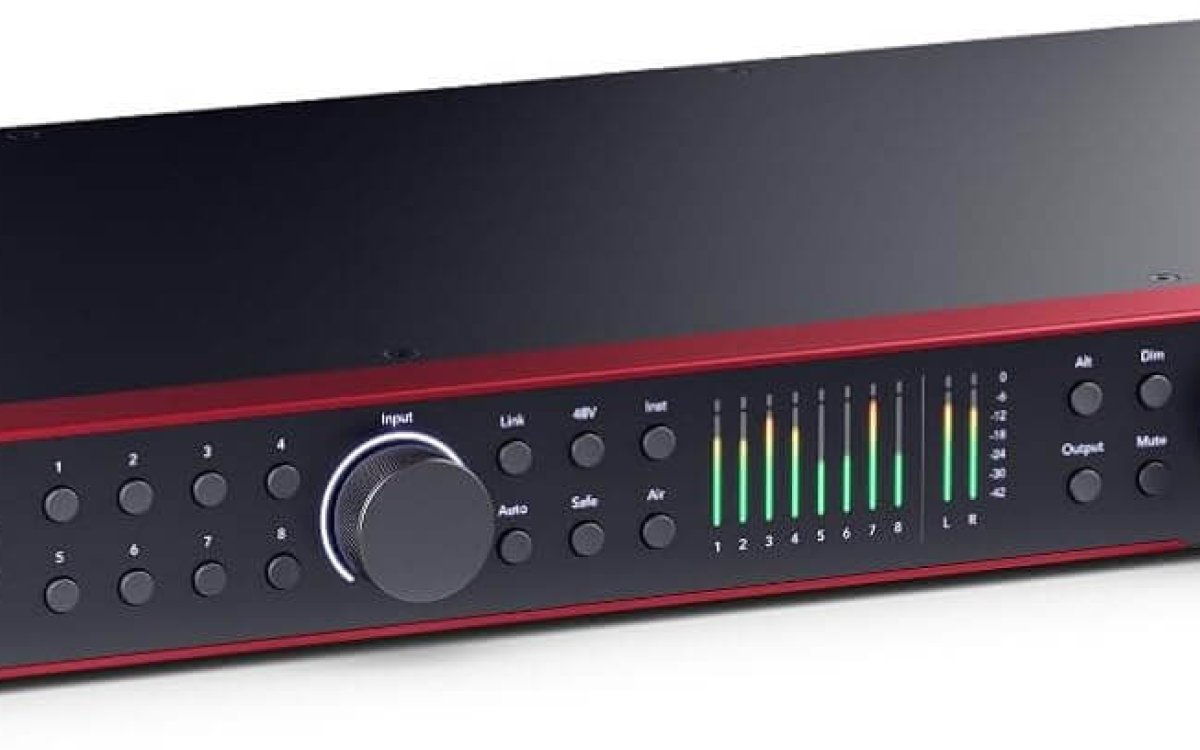 Focusrite Scarlett 18i20 4th Gen USB Audio Interface, for Multitrack Recording, Music Production and Podcasting — High-Fidelity, Studio Quality Recording, and All the Software You Need to Record