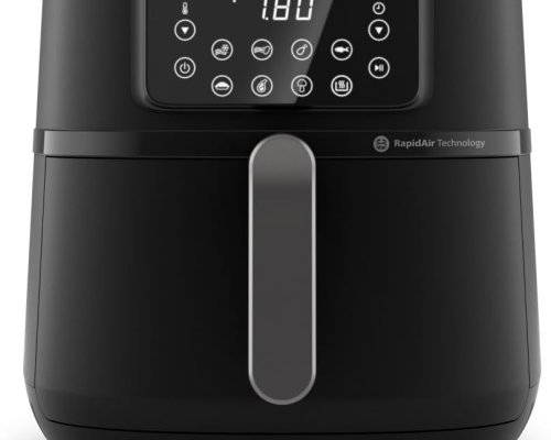 Philips Airfryer 5000 Connected Series - 16 Ways of Preparation, 7.2L Capacity, Rapid Air Technology for Healthy Meals, Energy Saving, Easy to Clean