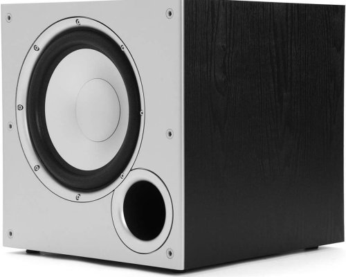 Polk Audio PSW10 10" Powered Subwoofer – Power Port Technology, Up to 100 Watts, Big Bass in Compact Design, Easy Setup with Home Theater Systems, Timbre-Matched with Monitor & T-Series Polk Speakers