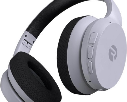Raycon Fitness Headphones - Wireless Over-Ear-Headphones with 38 Hours of Battery, Active Noise Cancellation, Voice Command, Interchangeable Ear Cushions, IPX4 Water Resistance