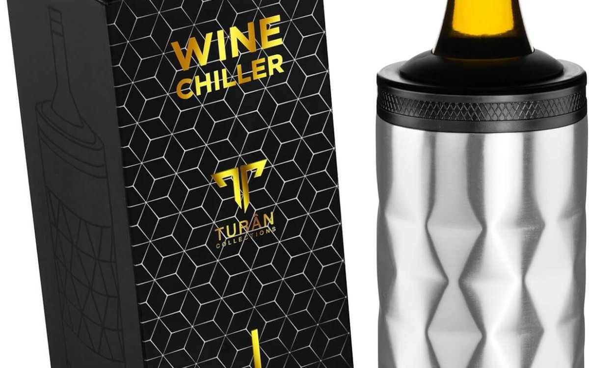 Wine Cooler - Insulated Portable Wine Chiller Bucket - Wine Chiller For Bottles Fits Standard 750ml Bottles